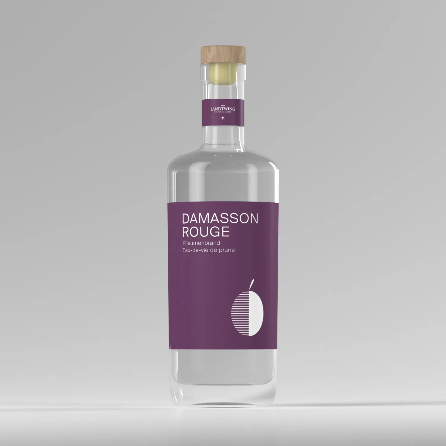 Landtwing Damassone Rouge Flasche – 3D-Produktvisualisierung